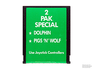 Atari 2600 2 Pak Special Green HES Australian Only Game Cartridge PAL