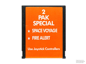 Atari 2600 2 Pak Special Orange HES Game Cartridge PAL