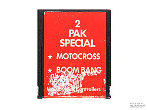 Atari 2600 2 Pak Special Red HES Game Cartridge PAL