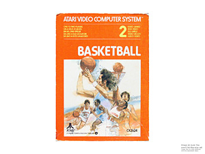 Box for Atari 2600 Basketball Text Label Box for Atari 2600 Basketball Text Label