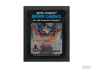 Atari 2600 Brain Games Game Cartridge PAL