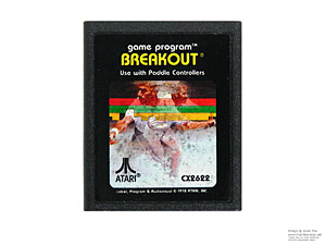 Atari 2600 Breakout Game Cartridge PAL