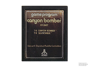 Atari 2600 Canyon Bomber Text Label Game Cartridge NTSC Atari 2600 Canyon Bomber Text Label Game Cartridge NTSC