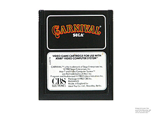 Atari 2600 Carnival CBS Game Cartridge PAL