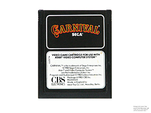 Atari 2600 Carnival CBS Game Cartridge PAL Atari 2600 Carnival CBS Game Cartridge PAL
