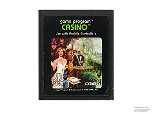 Atari 2600 Casino Game Cartridge PAL