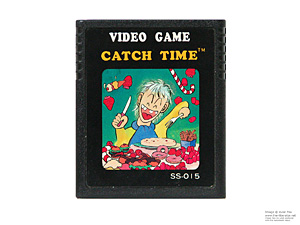 Atari 2600 Catch Time Rainbow Vision Australian Game Cartridge PAL