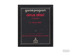 Atari 2600 Circus Atari Text Label Game Cartridge PAL Atari 2600 Circus Atari Text Label Game Cartridge PAL