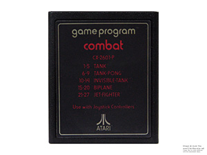 Atari 2600 Combat Red Text Label with Red Text Game Cartridge PAL Atari 2600 Combat Red Text Label with Red Text Game Cartridge PAL