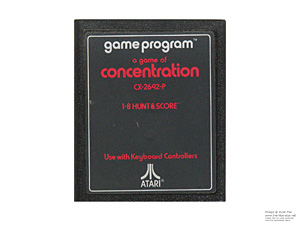 Atari 2600 Concentration Game Cartridge PAL