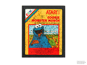 Atari 2600 Cookie Monster Munch Game Cartridge PAL