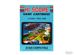 Box for Atari 2600 Cosmic Free Fire Hi-Score / Action Hi-Tech Box for Atari 2600 Cosmic Free Fire Hi-Score / Action Hi-Tech