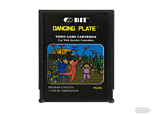 Atari 2600 Dancing Plate Bit Corp Game Cartridge PAL