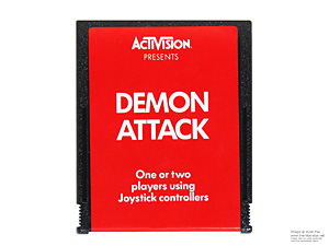 Atari 2600 Demon Attack HES Game Cartridge PAL