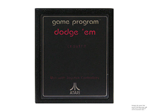 Atari 2600 Dodge 'em Text Label Game Cartridge PAL Atari 2600 Dodge 'em Text Label Game Cartridge PAL