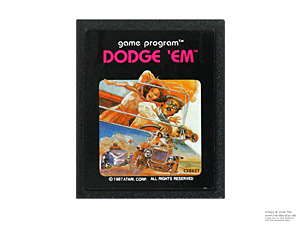 Atari 2600 Dodge 'em Game Cartridge PAL