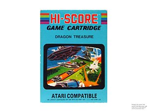 Box for Atari 2600 Dragon Treasure Action Hi-Score Box for Atari 2600 Dragon Treasure Action Hi-Score