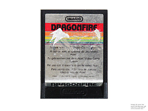 Atari 2600 Dragonfire Imagic Game Cartridge PAL