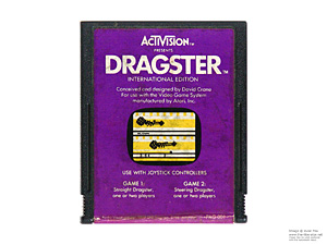Atari 2600 Dragster International Edition Game Cartridge PAL Atari 2600 Dragster Game Cartridge PAL