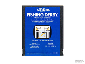 Atari 2600 Fishing Derby International Edition Game Cartridge PAL