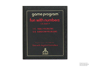 Atari 2600 Fun with Numbers Game Cartridge PAL
