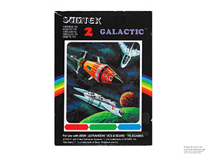Box for Atari 2600 Galactic Rainbow Vision Game Box for Atari 2600 Galactic Rainbow Vision