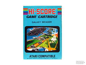 Box for Atari 2600 Galaxy Invader Action Hi-Score Box for Atari 2600 Galaxy Invader Action Hi-Score