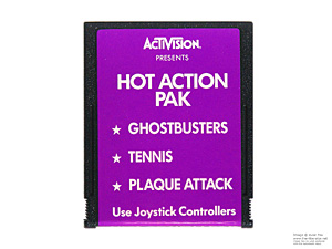 Atari 2600 Hot Action Pak Purple HES Game Cartridge PAL