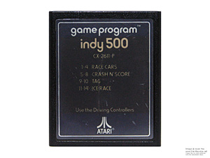 Atari 2600 Indy 500 Text Label Game Cartridge PAL Atari 2600 Indy 500 Text Label Game Cartridge PAL
