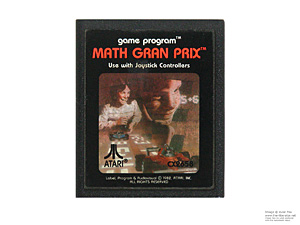 Atari 2600 Math Grand Prix Game Cartridge NTSC