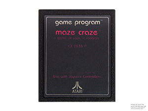 Atari 2600 Maze Craze Text Label Game Cartridge PAL