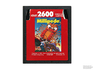 Atari 2600 Millipede Red Label Game Cartridge PAL