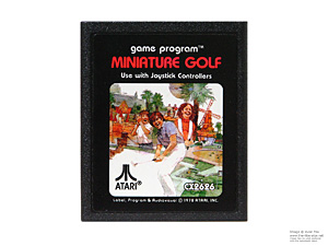 Atari 2600 Miniature Golf Game Cartridge PAL