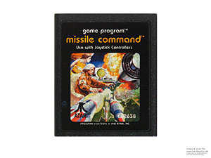 Atari 2600 Missile Command Game Cartridge PAL