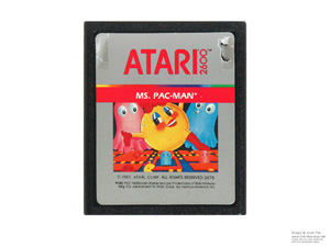 Atari 2600 Ms PAC-MAN Game Cartridge NTSC
