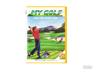 Box for Atari 2600 My Golf HES Game Cartridge PAL Box for Atari 2600 My Golf HES