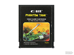 Atari 2600 Phantom Tank Bit Corp Game Cartridge PAL