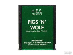 Atari 2600 Pigs n Wolf HES Game Cartridge PAL Atari 2600 Pigs n Wolf HES Game Cartridge PAL