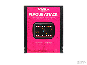 Atari 2600 Plaque Attack Game Cartridge NTSC