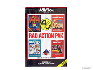 Box for Atari 2600 Rad Action Pak Black HES Box for Atari 2600 Rad Action Pak Black HES