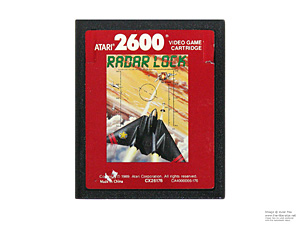 Atari 2600 Radar Lock Red Label Game Cartridge PAL