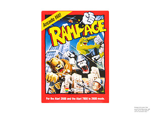 Atari 2600 Rampage Game Cartridge NTSC