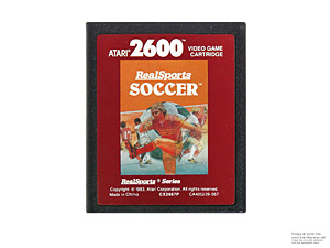 Atari 2600 Realsports Soccer Red Label Game Cartridge PAL
