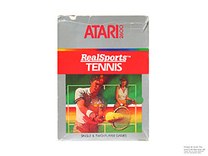 Box for Atari 2600 Realsports Tennis Game Cartridge PAL Box for Atari 2600 Realsports Tennis