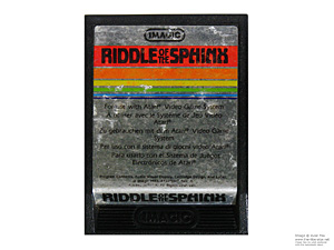 Atari 2600 Riddle of the Sphinx Imagic Game Cartridge PAL Atari 2600 Riddle of the Sphinx Imagic Game Cartridge PAL