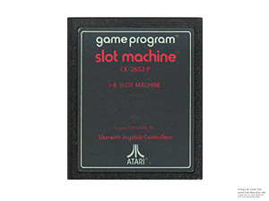 Atari 2600 Slot Machine Text Label Game Cartridge PAL Atari 2600 Slot Machine Text Label Game Cartridge PAL
