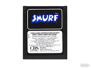 Atari 2600 Smurf CBS Game Cartridge PAL