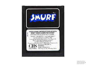Atari 2600 Smurf CBS Game Cartridge PAL Atari 2600 Smurf CBS Game Cartridge PAL