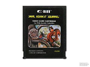 Atari 2600 Snail Against Squirrel Bit Corp Game Cartridge PAL