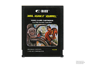 Atari 2600 Snail Against Squirrel Bit Corp Game Cartridge PAL Atari 2600 Snail Against Squirrel Bit Corp Game Cartridge PAL